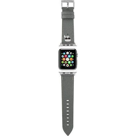 Karl Lagerfeld Apple Watch szíj 38/40mm - Ezüst/Mintás