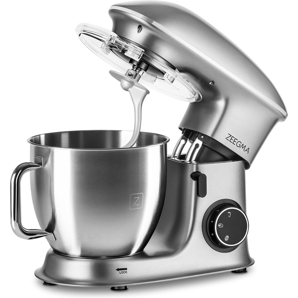 Кухненски робот, Zeegma Planeet Chef, обем на купата 6.5 л, 7 скорости, 1500 W, сив