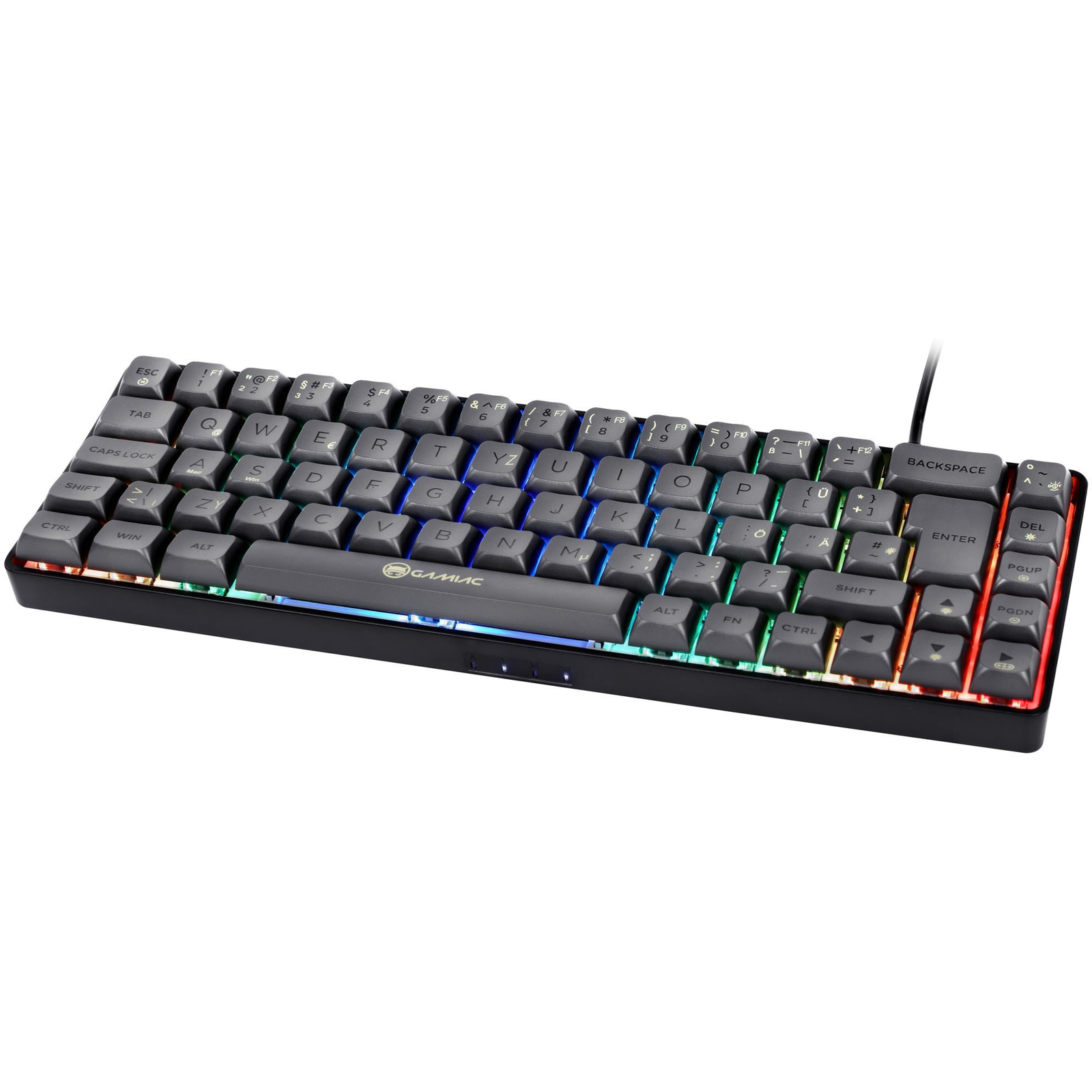 Клавиатура Gamiac TKL69G SF — GAKM-G69DW24.11, черно-сива