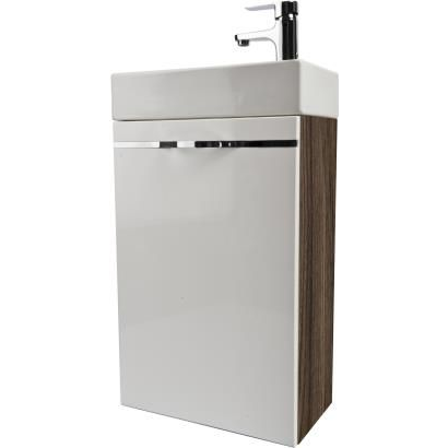 KFA Szafka podumywalkowa Vedea 40cm biały + brąz (5906031448031)