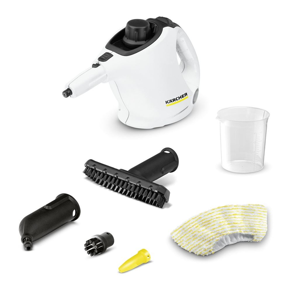 Парочистачка Karcher SC 1, 1.516-400.0, 1200 W, 3 бара, Резервоар 0.2 л, Време за нагряване 3 мин., Бял/Черен