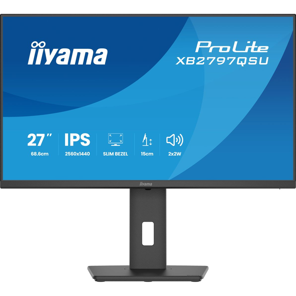 iiyama ProLite XB2797QSU-B1 computerskærm 68,6 cm (27") 2560 x 1440 pixel Quad HD LED Sort