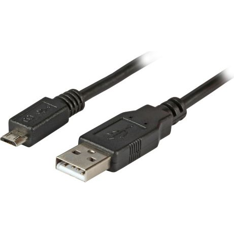EFB USB2.0 Kabel A-Micro-B 5pol.,St-St,1.8m,schwarz,Premium