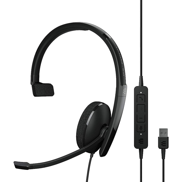 EPOS ADAPT 130 USB II Слушалки Жичен Лента за глава Офис/Център за обаждания USB Тип-A Черен