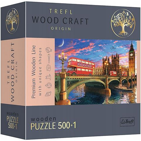 Trefl Palace of Westminster, Big Ben, London Tvarové puzzle 500 kusů Město