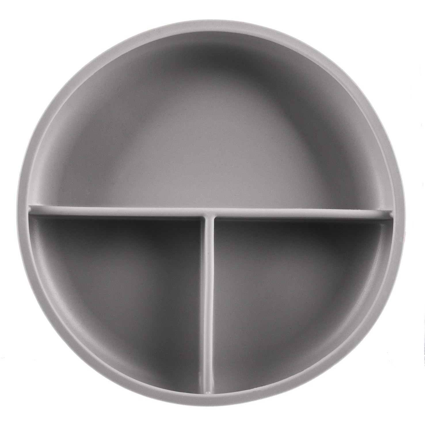 Zopa Osztott tányér tapadókoronggal Dove Grey (8595114460014)