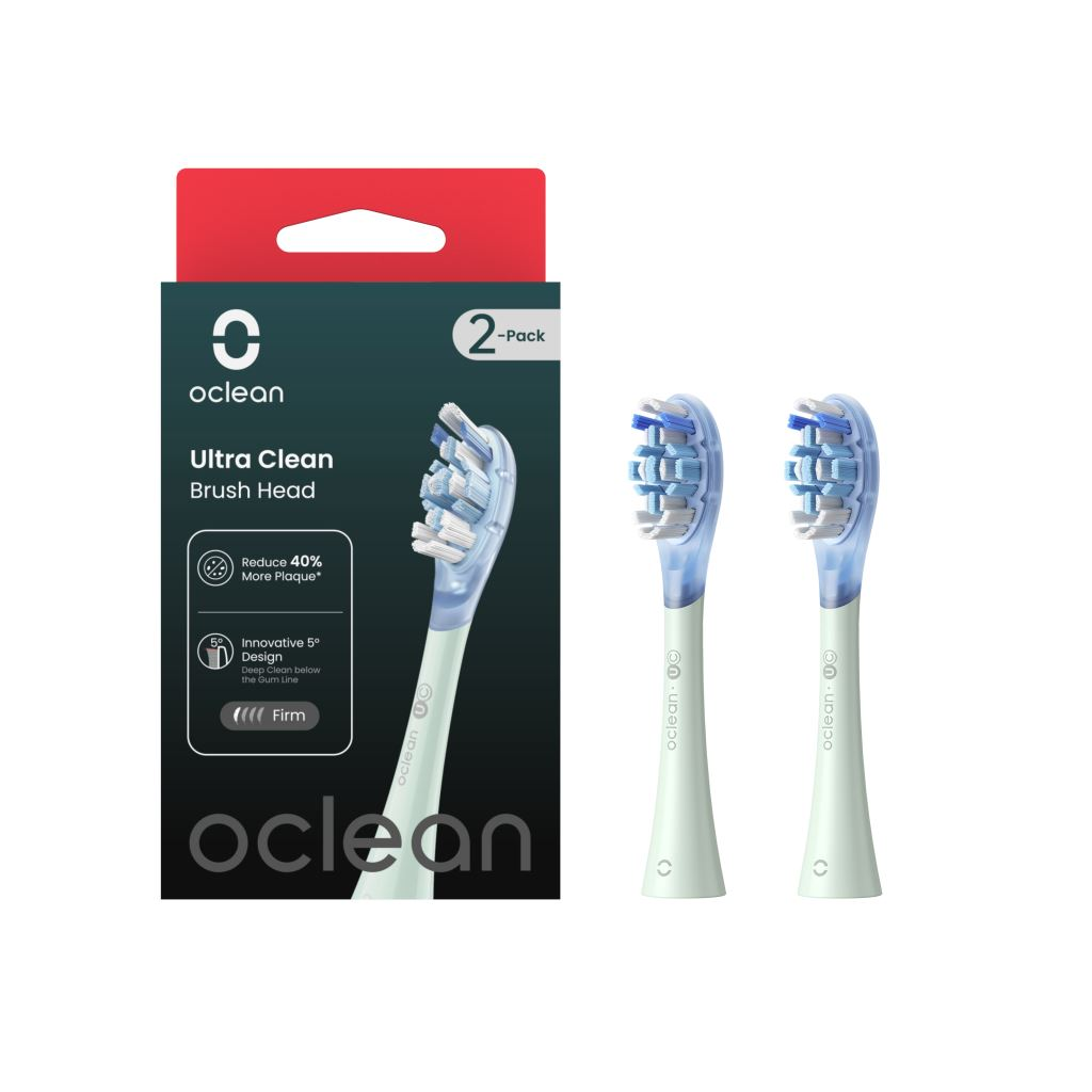 Oclean Ultra clean elektromos fogkefe pótfej 2db zöld (OCL553512) (OCL553512)