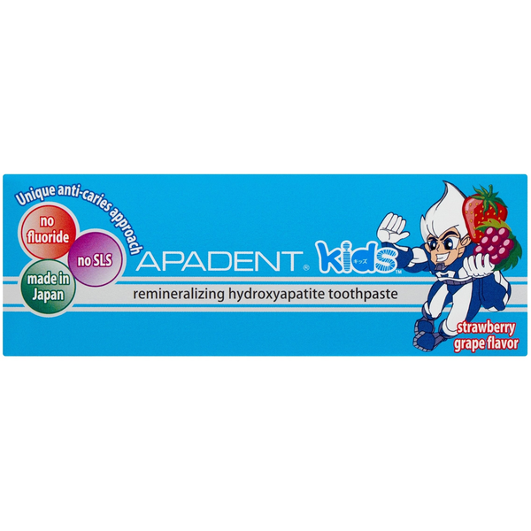 Curaprox APADENT_Kids Hydroxyapatite pasta do zębów dla dzieci od 3-5 lat o smaku truskawkowo-winogronowym 60g
