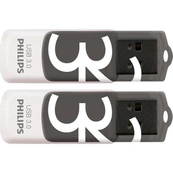 Philips Vivid unità flash USB 64 GB USB tipo A 3.2 Gen 1 (3.1 Gen 1) Grigio, Bianco