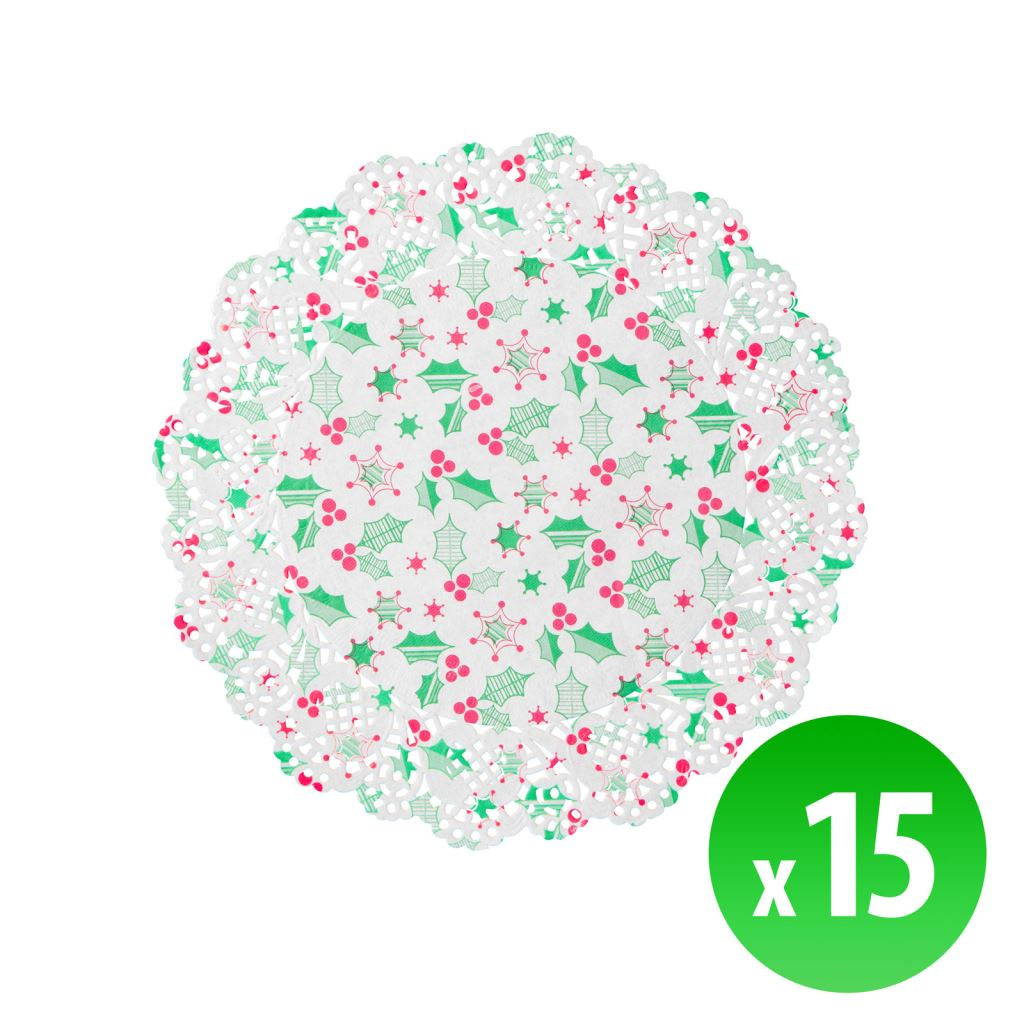 Family karácsonyi tortacsipke 21,5cm, 15db / csomag (58697) (58697)