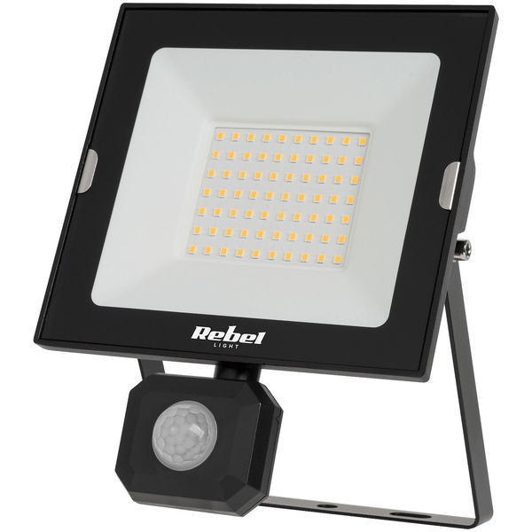 REBEL URZ3619 Reflektor se senzorem soumraku a pohybu, 50 W, 6500 K, 230 V, 4250 lm