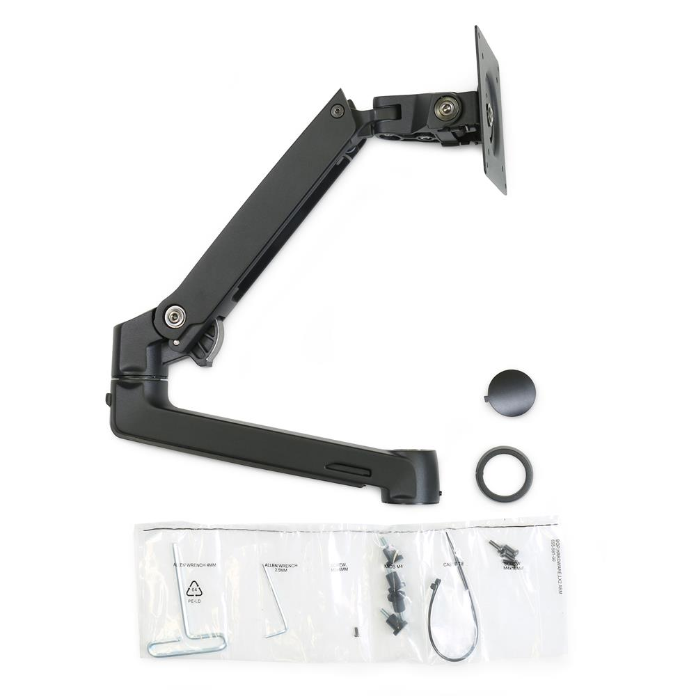 Ergotron 98-130-224 LCD TV/Monitor fali tartó - Fekete (1 kijelző) (98-130-224)