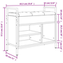 Bancă de pantofi, stejar fumuriu 65,5x32x57,5 cm lemn prelucrat