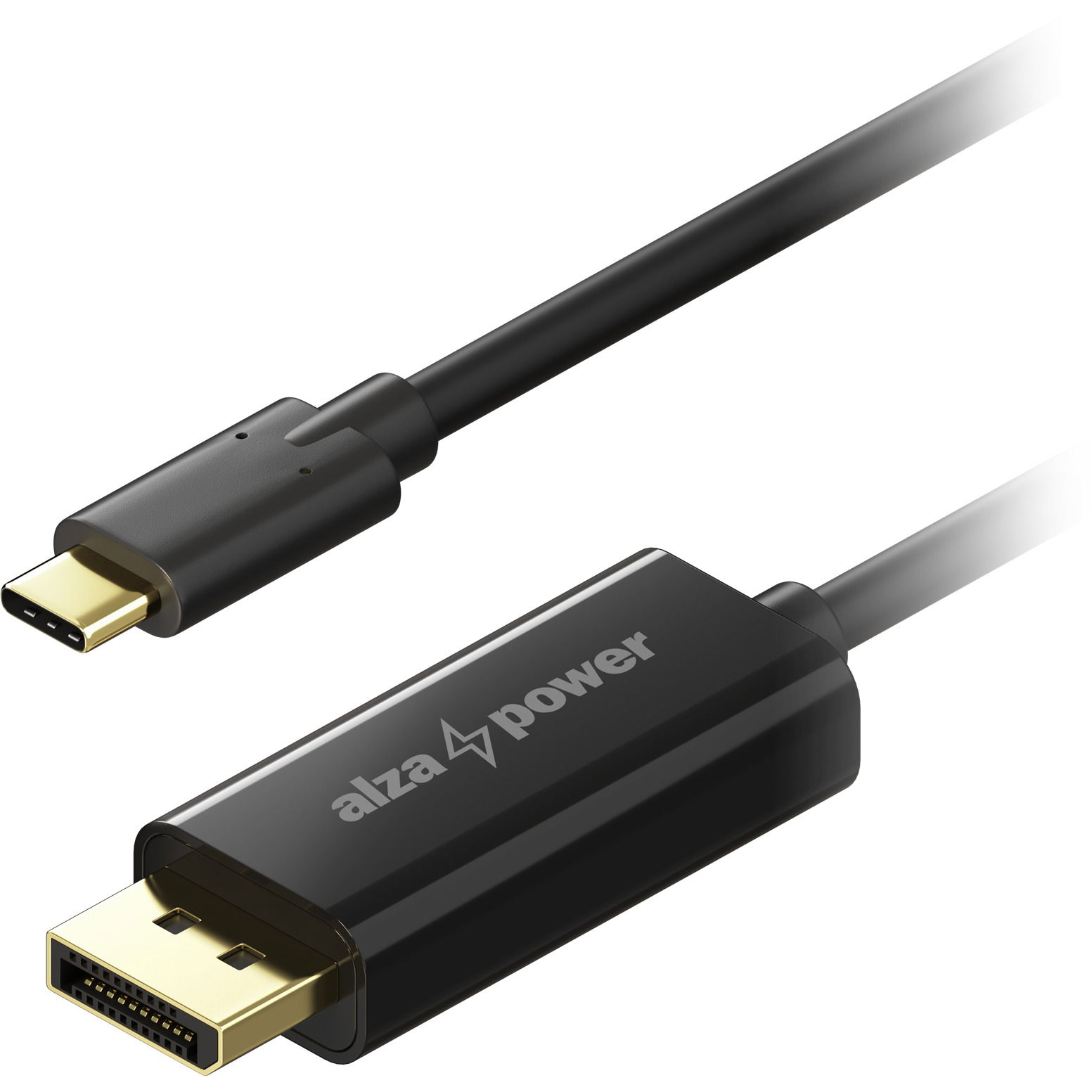 AlzaPower Core USB-C to DisplayPort 1.2 2m - fekete (APW-CBTCDP12020B)