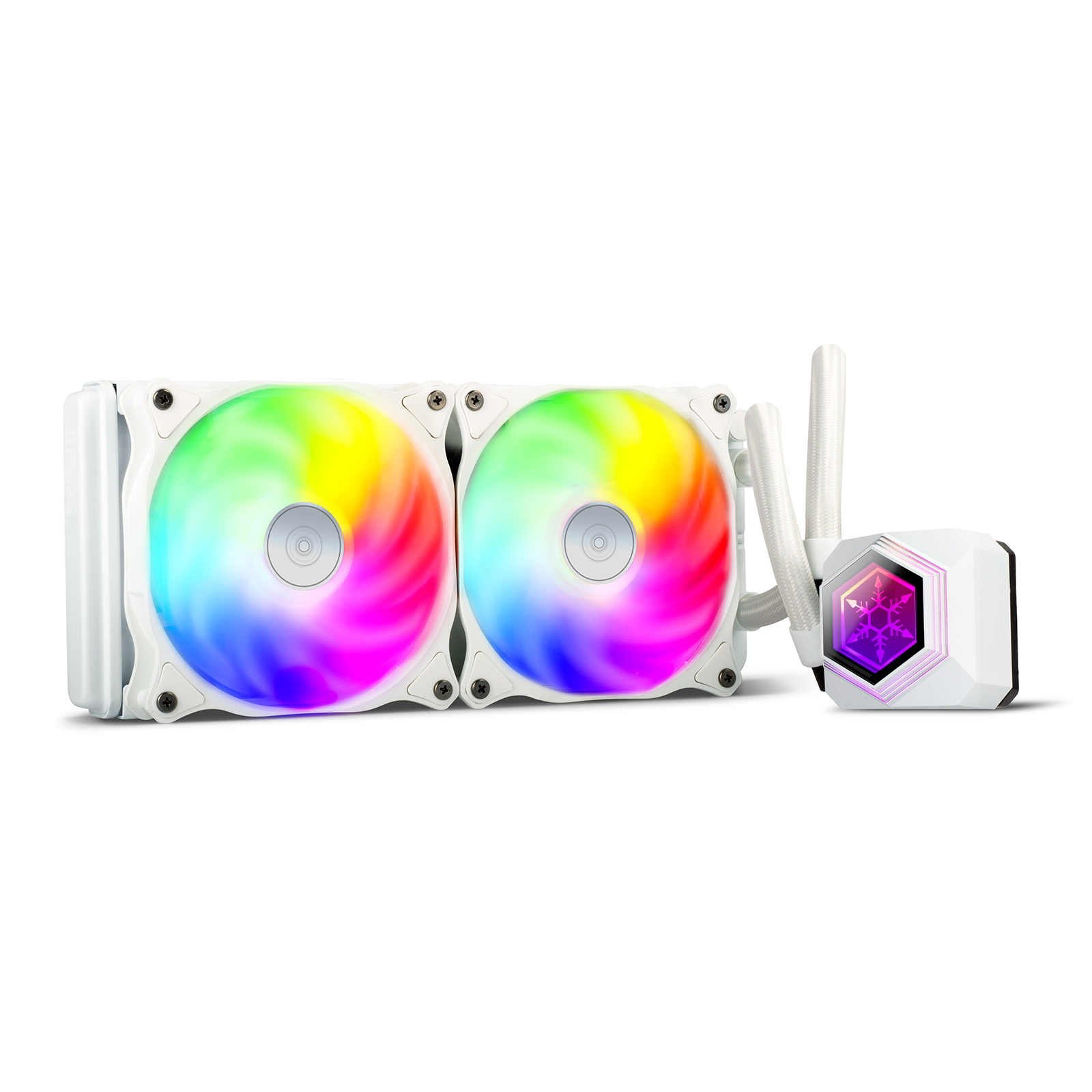 SilverStone PF240W-ARGB V2 Folyadékhűtés 240mm Fehér (SST-PF240W-ARGB-V2)