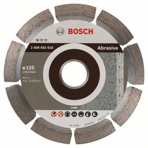  Bosch Diamentowa tarcza tnąca STANDARD FOR ABRASIVE 125x22,2mm 2 608 602 616