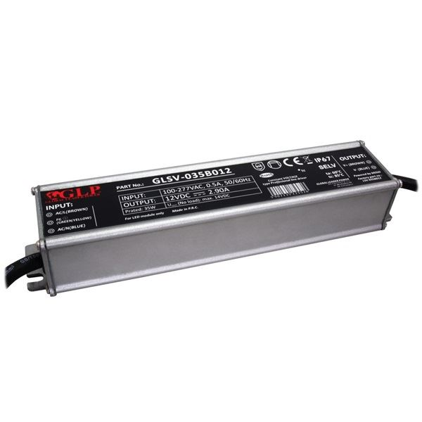 GLP GLSV-035B012 12V/2.9A 35W IP67 LED tápegység (GLSV-035B012)