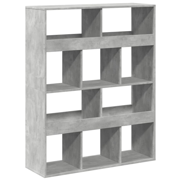 Estantería Madera De Ingeniería Gris Hormigón 100x33x125,5 Cm Vidaxl