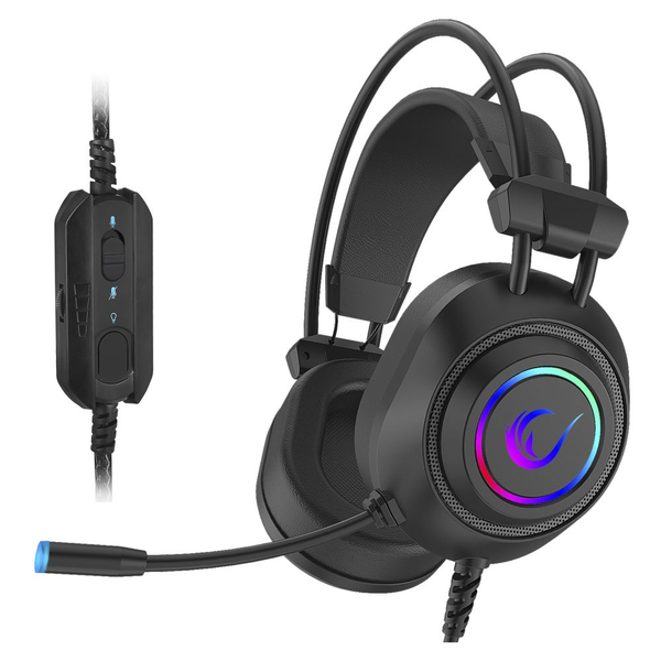 Căști de gaming Rampage RM-K19 RAGING PLUS 7.1 USB, negru, RGB