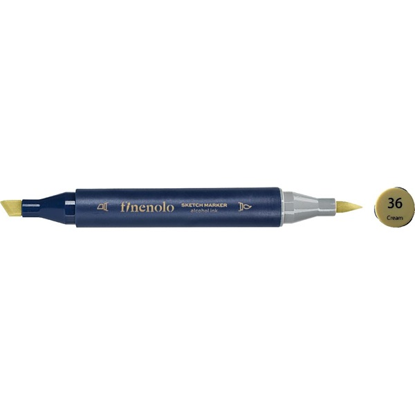 Deli Finenolo 36 - Cream kétvégű permanent ART marker (DEC184-F/36)