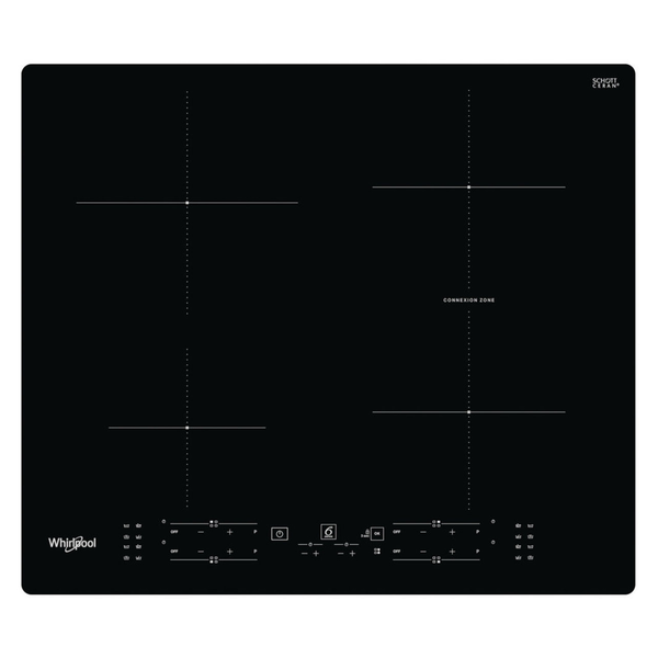 Whirlpool WB B8360 NE Sort Indbygget 59 cm Zone induktionskogeplade 4 zone(s)