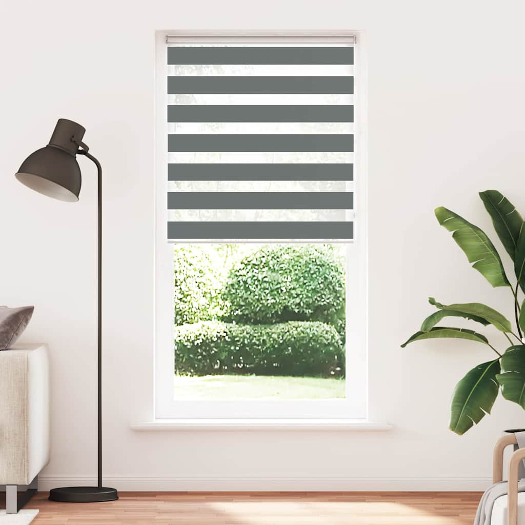 zebrafüggönnyel sötét szürke szövetszélesség 105,9cm poliészter (4014185)