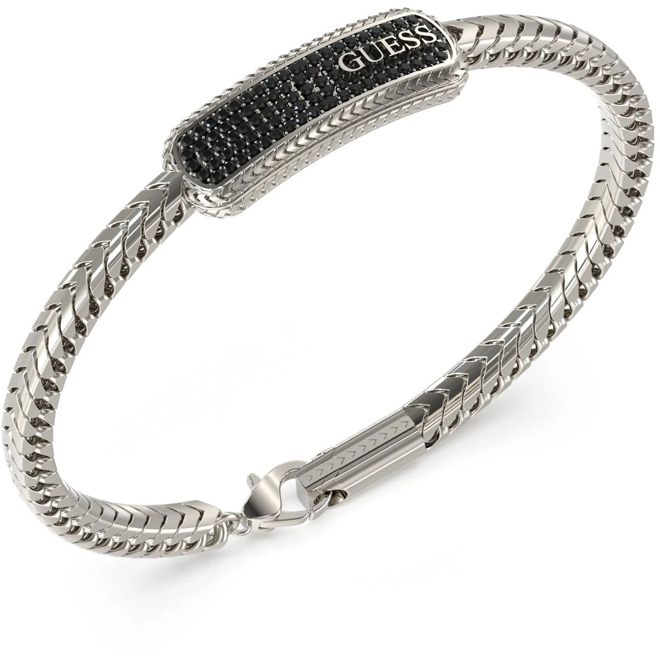 GUESS Gents Silver Tone Bracelet JUMB05018JWSTBKS (7620837564129)