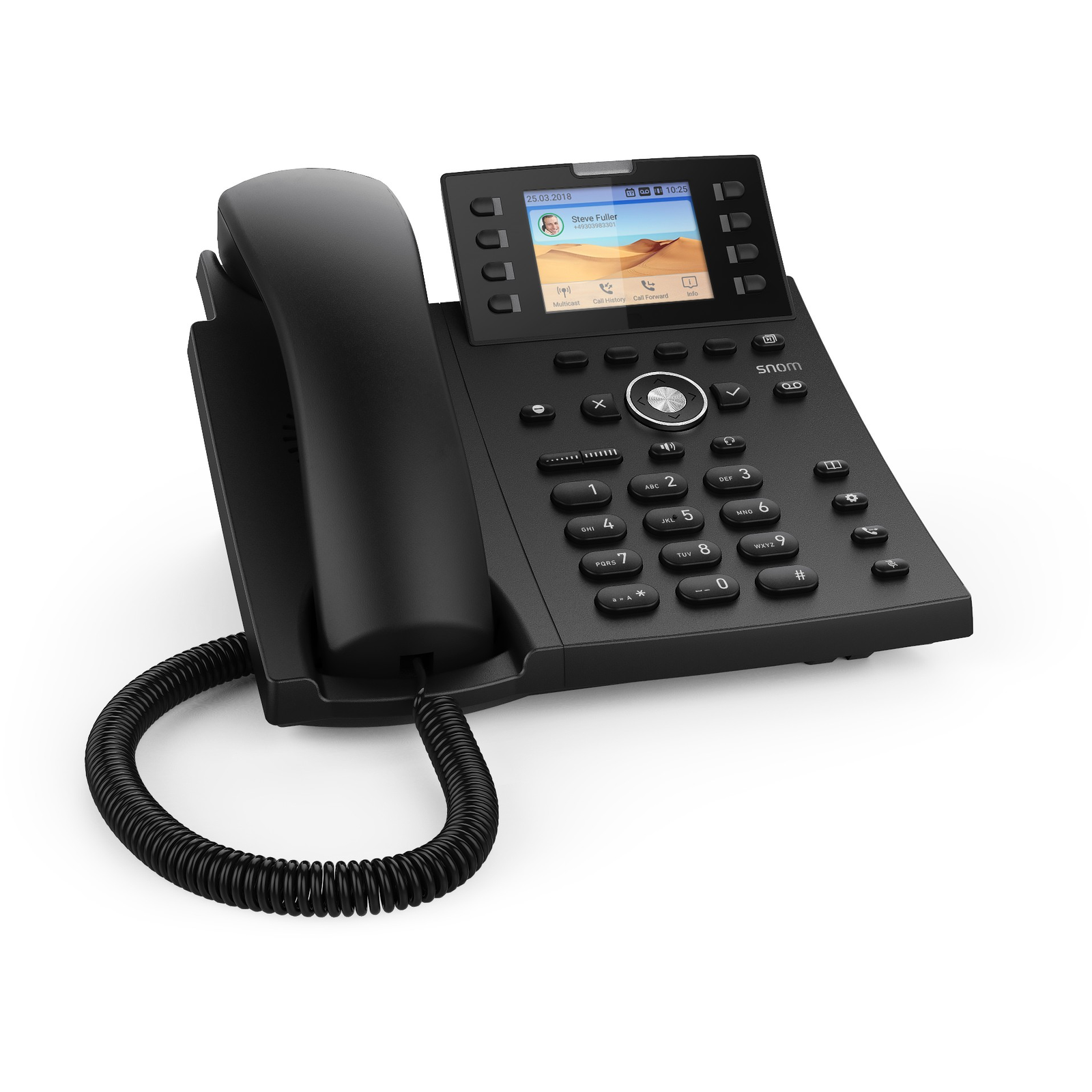 Snom D335 VoIP Telefon - Fekete (4390)