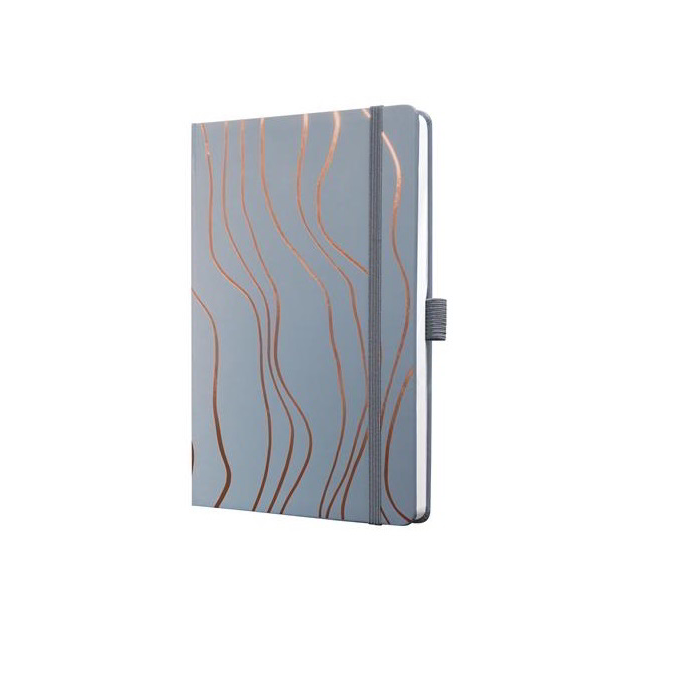 Siegel Jolie Grey Meringue 87 lapos 135x203mm vonalas jegyzetfüzet - Mintás (JN351)