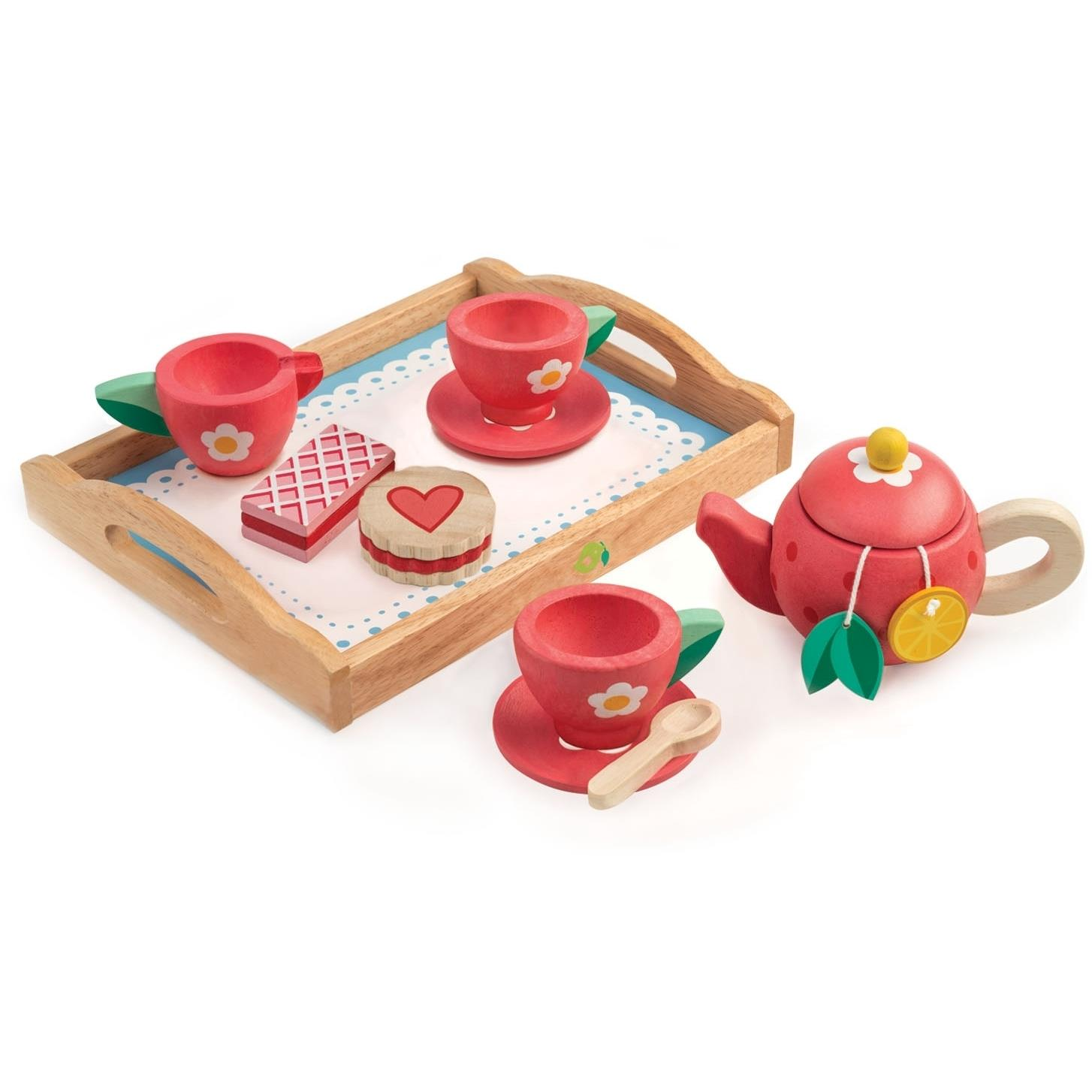 Tender Leaf Wooden Tea Service Tea Tray Set (TL8233)