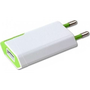Techly IPW-USB-ECWG зарядно за мобилни устройства GPS, MP3, Мобилен телефон, PDA, Смартфон Бяла, Зелен Променлив ток (AC) На закрито