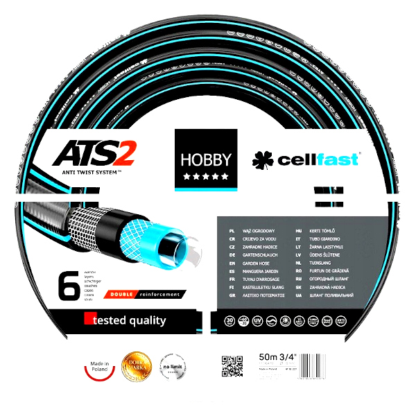 Cellfast Hobby Tömlő - 3/4