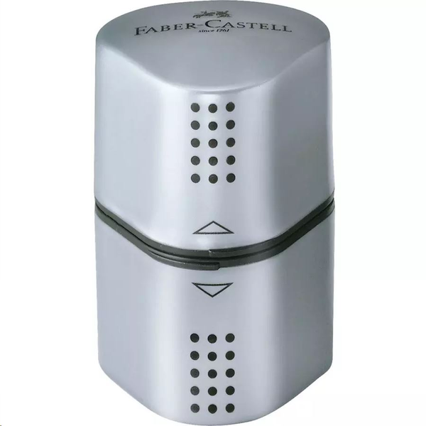 Faber Castell Afilalapiz Trio Grip Todo Tipo De Formas Triple 2 Depositos Plastico 19...