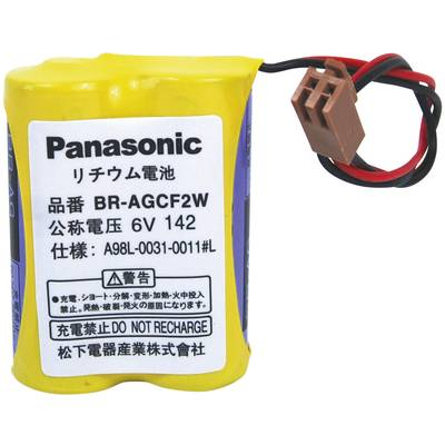 BRAGCF2W lítium elem kábellel, 6V 1800 mAh, 50 x 28 x 14 mm, Panasonic (BRAGCF2W)