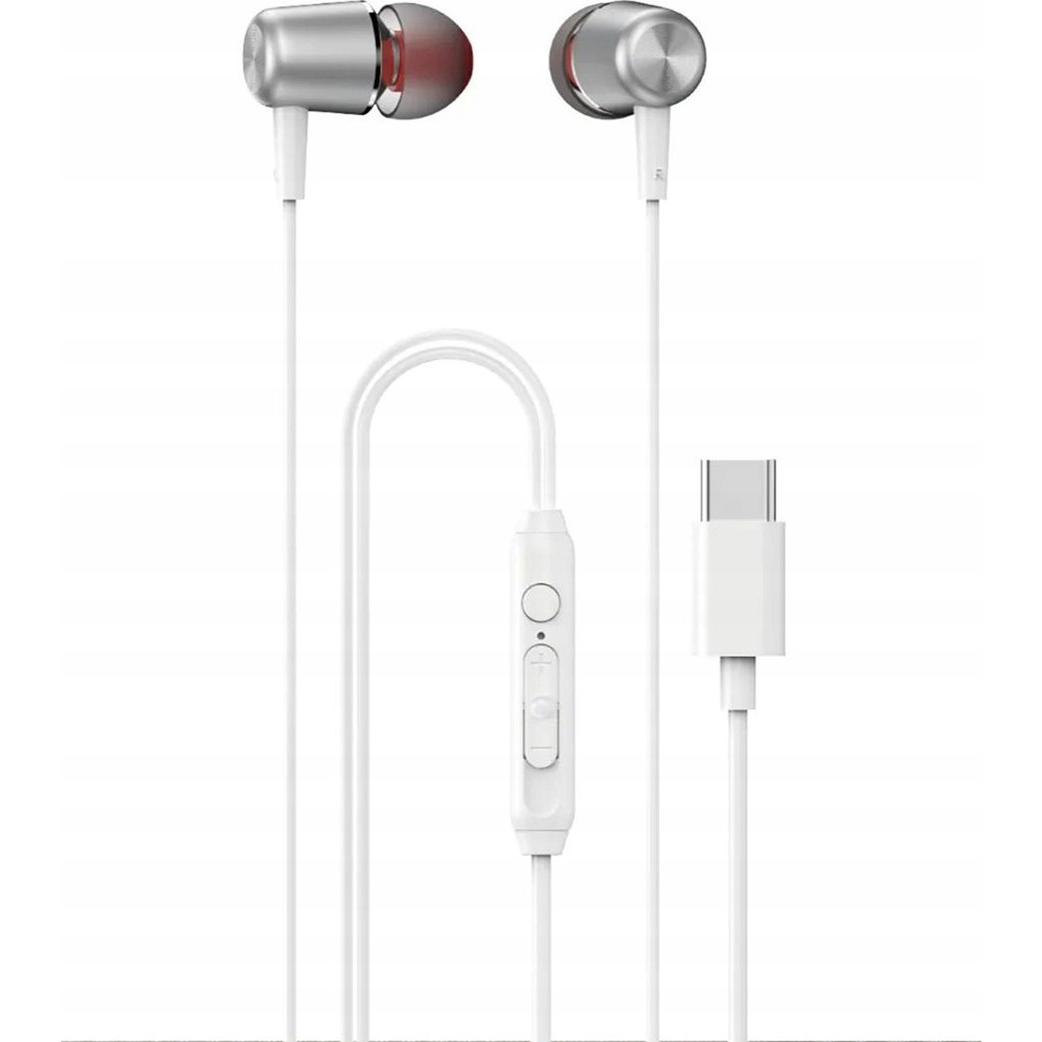 Dudao X1ProT Vezetékes Fülhallgató USB-C Csatlakozóval 1.2 m-Fehér (6973687247355)