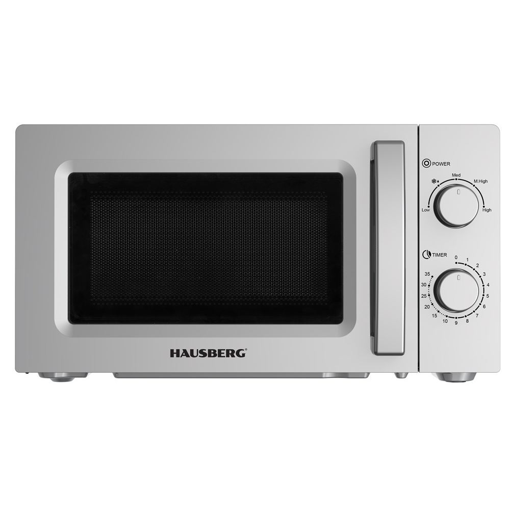 Hausberg HB-8008GR Szabadonálló mikrohullámú sütő 20L 1800W - Szürke (HB-8008GR)