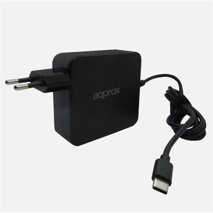 Incarcator universal USB Type-C, Appox, Pentru notebook, 90W, Negru