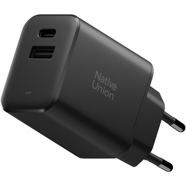 Native Union Fast GaN Charger PD 45W (2 ports), black