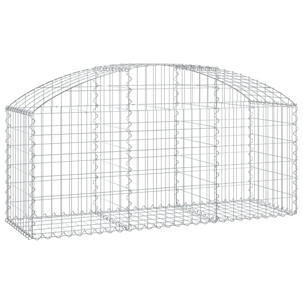 íves horganyzott vas gabion kosár 150x50x60/80 cm (153453)