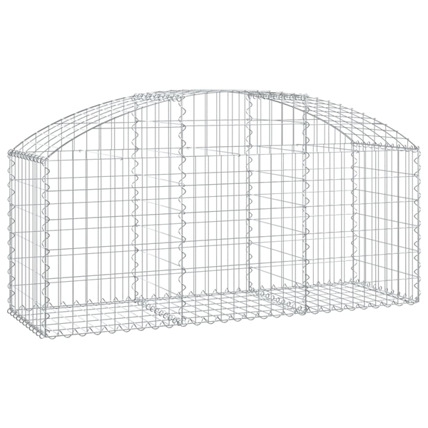 íves horganyzott vas gabion kosár 150x50x60/80 cm
