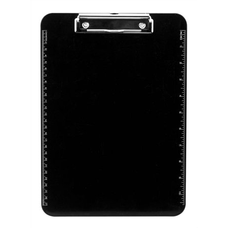 Victoria A4 Felírótábla méretbeosztással - Fekete (400104)