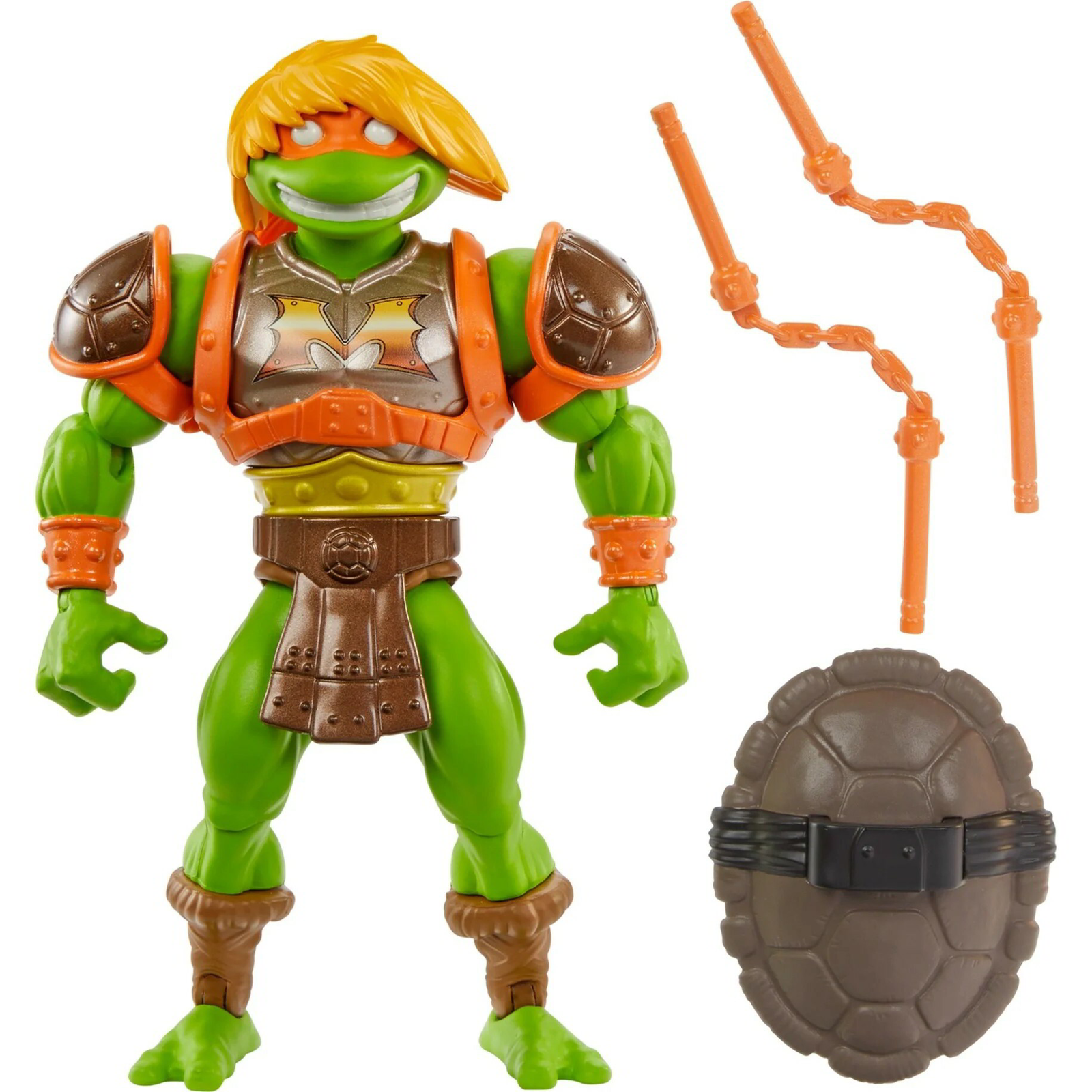 Mattel HTH13 Masters of the Universe Origins Turtles of Grayskull Michelangelo játékfigura (HTH13)
