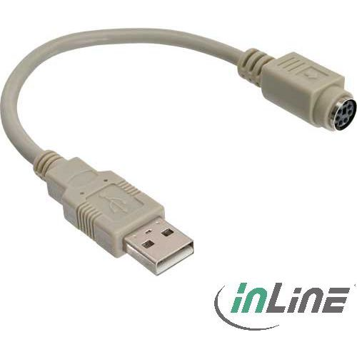 InLine 33102 cavo seriale Beige 6-p Mini-DIN