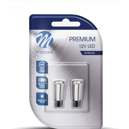 M-Tech T10 LED 2x5730 SMD Can-Bus fehér pár (72LB332W) (72LB332W)