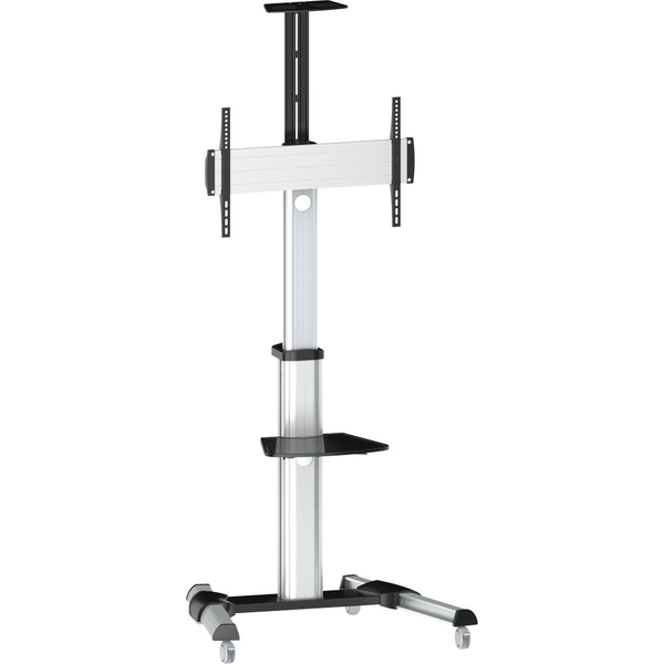 InLine 23170A Supporti a parete per TV 94 cm (37") Pavimento Nero, Argento