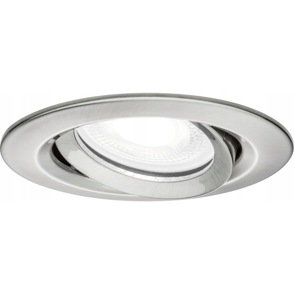 Lampa sufitowa Paulmann Premium Oprawa wbudowana Nova IP65 ruchoma max. 1x35W GU10/GU5,3 51mm Żelazo Szczotkowane/Aluminium