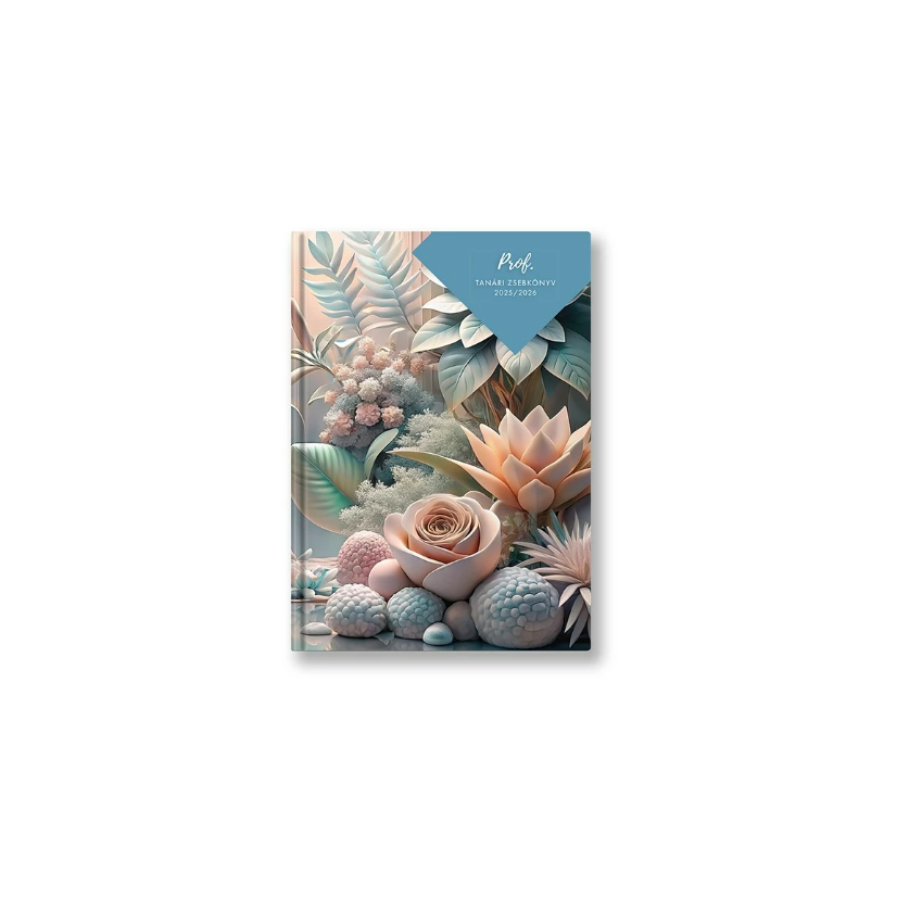 Toptimer Kövirózsa 2025/2026 tanév Tanári zsebkönyv - Mintás (26P100J-00F)