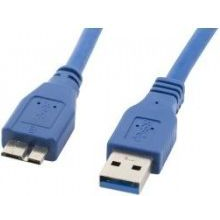 Kabel Lanberg USB - microUSB 0,5 m modrý
