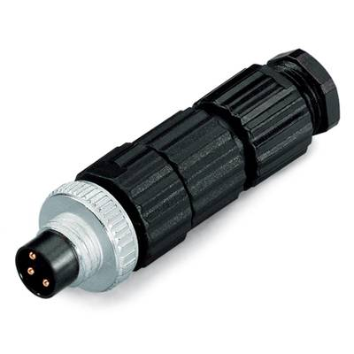 WAGO 756-9102/030-000 Érzékelő-/működtető összekötő, konfekcionálatlan M8 Dugó, egyenes Pólusszám: 3 5 db (756-9102/030-000)