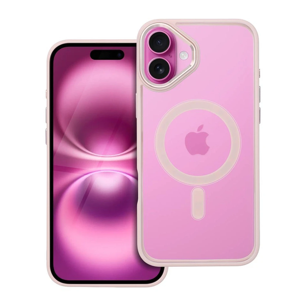 iPhone 16 PLUS készülékhez Color Edge Mag Cover MagSafe-kompatibilis tok, rózsaszín